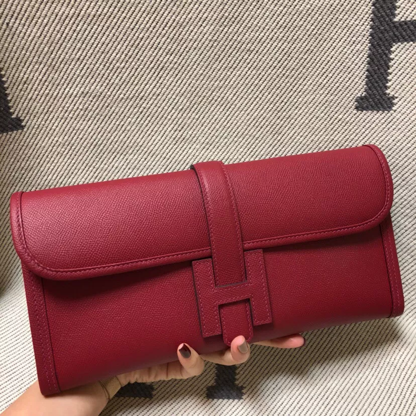 HERMES JIGE 29CM CLUTCH ALL HANDMADE 0116