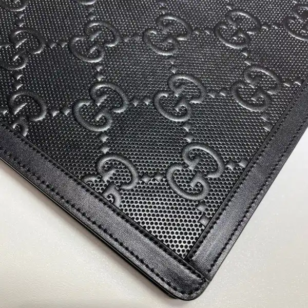 Affordable GUCCI GG embossed pouch 0125