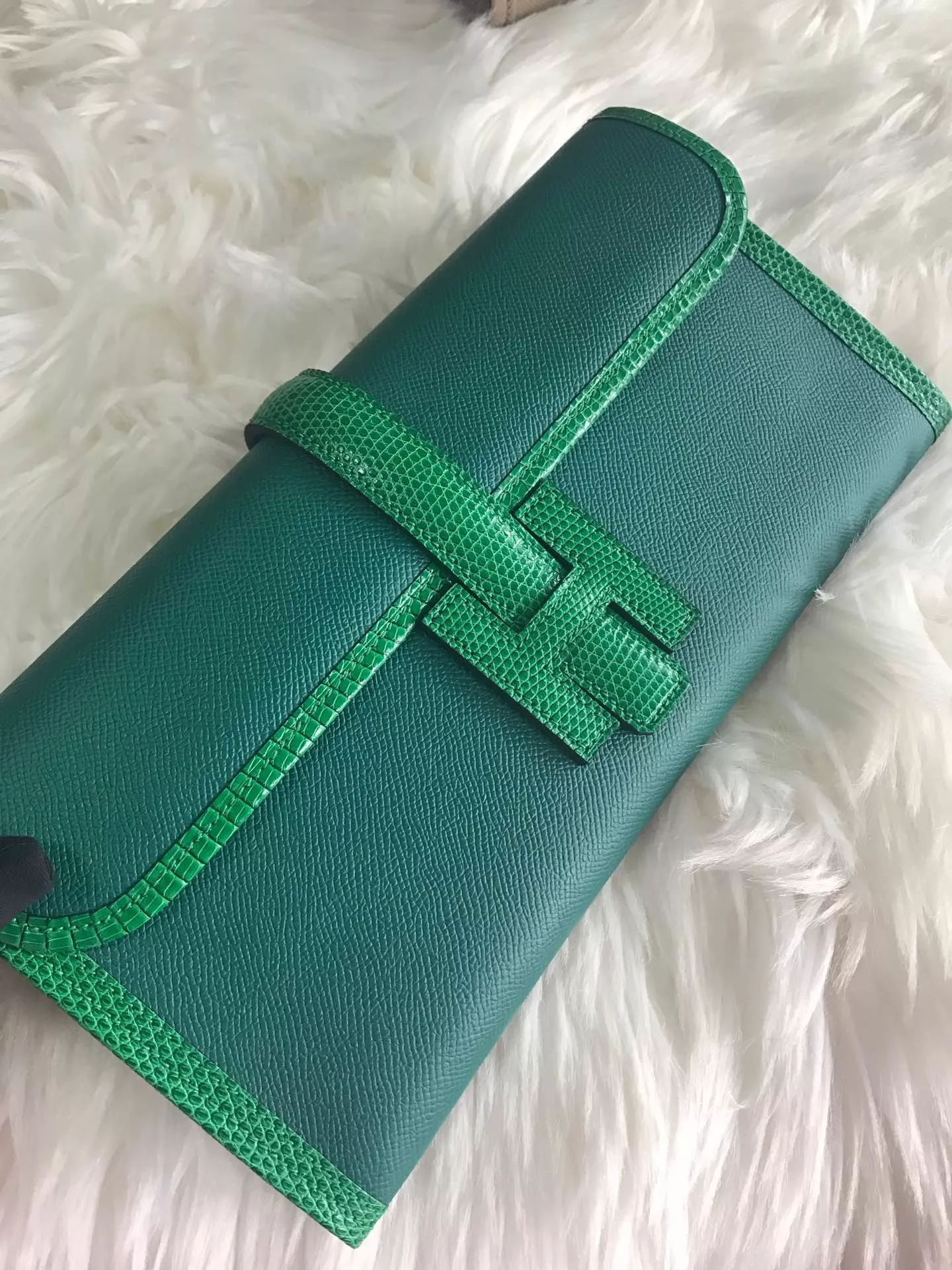 HERMES JIGE 29CM CLUTCH ALL HANDMADE 0116